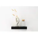 Настенная полка KONSENSA 23x23.5 см со скрытым креплением МДФ цвет черный