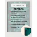 Рамка Первое ателье Niel-2sm-30x40 см, алюминий, цвет серебристый