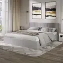 Кровать Трия 260648 186 x 89 x 214 см дсп цвет велюр confetti silver