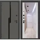 Входная дверь Labirintdoors Карбон 205x88см левый цвет сандал белый/лофт графит с зеркалом ФЛЗ-1