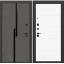 Входная дверь Labirintdoors Карбон 205x88см левый цвет белый софт/лофт графит с панелью П13