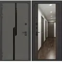 Входная дверь Labirintdoors Карбон 205x88см левый цвет венге/лофт графит с зеркалом ФЛЗ-1