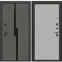 Входная дверь Labirintdoors Карбон 205x88см правый цвет грей софт/лофт графит с панелью П13