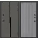 Входная дверь Labirintdoors Карбон 205x88см правый цвет серый софт рельеф/лофт графит с панелью П29