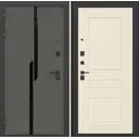 Входная дверь Labirintdoors Карбон 205x96см левый цвет крем софт/лофт графит с панелью П03