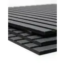 Декоративная акустическая панель Indeco дуб антрацит темно-серый 600x600x8мм 0.36м²