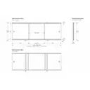 Экран под ванну Метакам 806910 Премиум А облака бежевый 1.68м