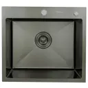 Врезная мойка Hoffger HFG-5045B 50x45x43 см нержавеющая сталь цвет графит