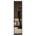 Зеркало в черной раме напольное двухстороннее Genglass Zeliso-2 Black прямоугольное 185x45 см