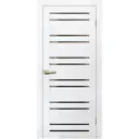 Дверь межкомнатная со стеклом Artens Уна 70x200 см Hardflex белый с замком и петлями