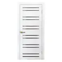Дверь межкомнатная со стеклом Artens Уна 80x200 см Hardflex белый с замком и петлями