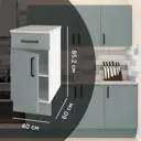 Кухонный шкаф напольный с ящиком Неман 40x85.2x60 см ЛДСП цвет зеленый