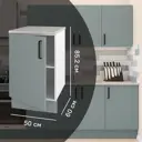 Кухонный шкаф напольный Неман 50x85.2x60 см ЛДСП цвет зеленый