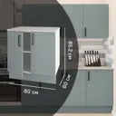 Кухонный шкаф напольный Неман 80x85.2x60 см ЛДСП цвет зеленый