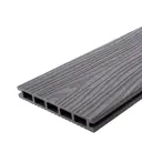 Террасная доска ДПК T-Decks цвет Серый 150x20x3000 мм двусторонняя вельвет/структура древесины 0.45 м²