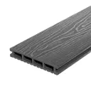 Террасная доска ДПК Decking цвет Дымчатый дуб 3000x150x24 мм двусторонняя вельвет/структура дерева 0.45 м²