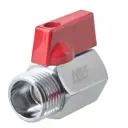 Кран шаровой прямой MPF DN15 PN16 1/2" ВР/НР ручка флажок латунь