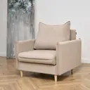 Кресло Brendoss Гримма 100x92x94 см велюр цвет бежевый