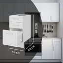 Кухонный шкаф напольный Агидель Delinia 40x82.5x58 см МДФ цвет белый