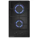 Газовая варочная панель Meferi MGH302BK GLASS LIGHT 29 см 2 конфорки цвет черный