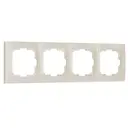Рамка для розеток и выключателей Werkel Snabb basic W0042003 4 поста цвет слоновая кость