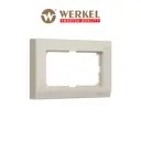 Рамка для двойной розетки Werkel Stark 1 пост цвет слоновая кость 3 шт.