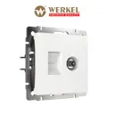 Розетка ТВ+Ethernet RJ-45 встраиваемая Werkel W1181301 цвет белый