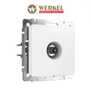 Розетка ТВ встраиваемая Werkel W1183061 оконечная цвет белый матовый