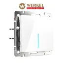 Выключатель проходной встраиваемый Werkel a051118 1 клавиша с подсветкой цвет белый