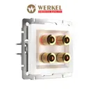 Розетка аудио встраиваемая Werkel a051140 цвет белый