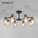 Потолочная люстра с плафонами EUROSVET 70115/8 черный
