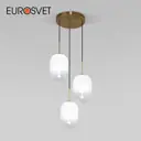 Светильник подвесной Eurosvet 60161/3 A065613 3 лампы 5 м² цвет латунь
