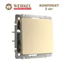 Выключатель встраиваемый Werkel Встраиваемые механизмы a069077 1 клавиша цвет шампань 2 шт.
