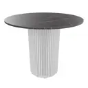 Кухонный стол круглый Genglass Trubis GGT-03-3-4-L-90 90x90 см лдсп цвет черный мрамор