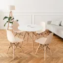 Комплект кухонных стульев 4 шт Derstuhl Wood 45x82x45 см полипропилен цвет бежевый