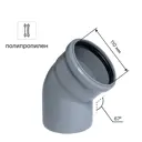 Отвод 110 мм 67°