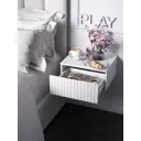 Тумба прикроватная Play Сити 50x18x34 см ЛДСП цвет белый