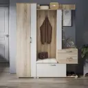 Комплект мебели для прихожей Трия Эрика 164x200x36 см ЛДСП цвет дуб сонома/белый
