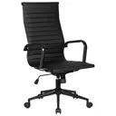 Офисное кресло для руководителя Dobrin Clark Simple 68x109x68 см искусственная кожа цвет черный