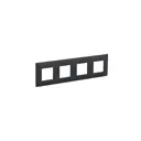 Рамка для розеток и выключателей Iek Skandy 4 поста цвет графит