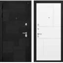 Входная дверь Labirintdoors Пазл П-21 левый 205x88см белый софт/лофт черный