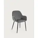 Стул La forma Konna 52x79x49 см велюр цвет графит