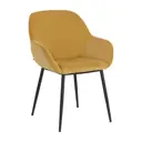 Стул La forma Konna 55x83x44 см велюр цвет горчичный
