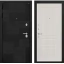 Входная дверь Labirintdoors Пазл П-03 левый 205x88см сандал белый/лофт черный