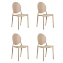 Кухонный стул Dobrin Albert lmzl-pp712 41x41x46 см пластик цвет бежевый