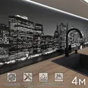 Стеновая панель Фартукофф ФФ - 153 400x60x0.15 см ПВХ цвет белый/черный