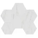Декоративная мозаика Estima Ab01 hexagon 25x28.5 неполированная 36764 25x28.5см цвет Белый