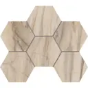 Декоративная мозаика Estima Bernini BR01 25x28.5 см Гексагон цвет бежевый