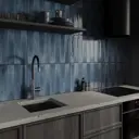Плитка настенная Cersanit Cascada 29.8x59.8 см 1.45 м² глянцевая цвет синий