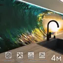 Стеновая панель Фартукофф ФФ - 176 400x60x0.15 см ПВХ цвет оранжевый